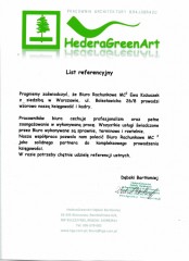 HederaGreenArt - referencje