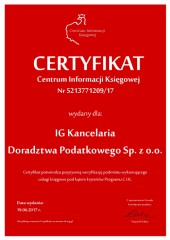 Certyfikat C.I.K. 2017