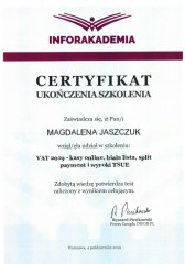 Kancelaria Podatkowo-Księgowa Biernackich Certyfikat 4
