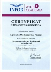 Kancelaria Podatkowo-Księgowa Biernackich Certyfikat 9