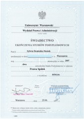 Kancelaria Tax Lex Biuro Rachunkowe Warszawa Certyfikat 9