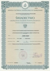Mosaic Expertts Biuro Rachunkowe Warszawa Praga Północ certyfikat 3