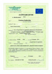 Pol-Compta Doradztwo Finansowo-Księgowe Jankowska Grażyna certyfikat 2