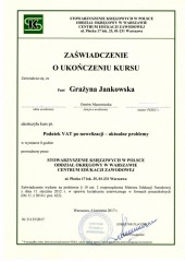 Pol-Compta Doradztwo Finansowo-Księgowe Jankowska Grażyna certyfikat 9
