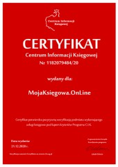 MojaKsięgowa.OnLine Biuro Rachunkowe Certyfikat CIK