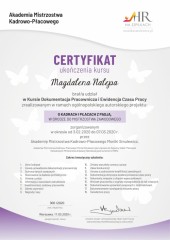 Milenium Biuro Rachunkowe Magdalena Nalepa certyfikat 3