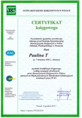 Biuro Rachunkowe MKF Certyfikat 5
