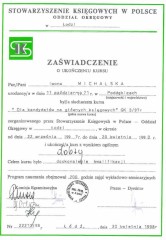 Biuro Rachunkowe Optima Iwona Mioduszewska Certyfikat 8