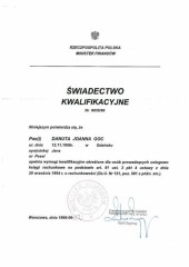 Biuro Rachunkowe SC Danuta Goc Biuro Rachunkowe Online Certyfikat 2