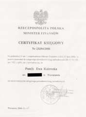 Certyfikat Księgowy - MC2