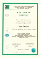 Stefanco Bud&Audit Biuro Rachunkowe Warszawa Bemowo Certyfikat 5