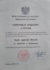 Certyfikat_ Ogarnięta_Księgowa-Agnieszka_Mroczek